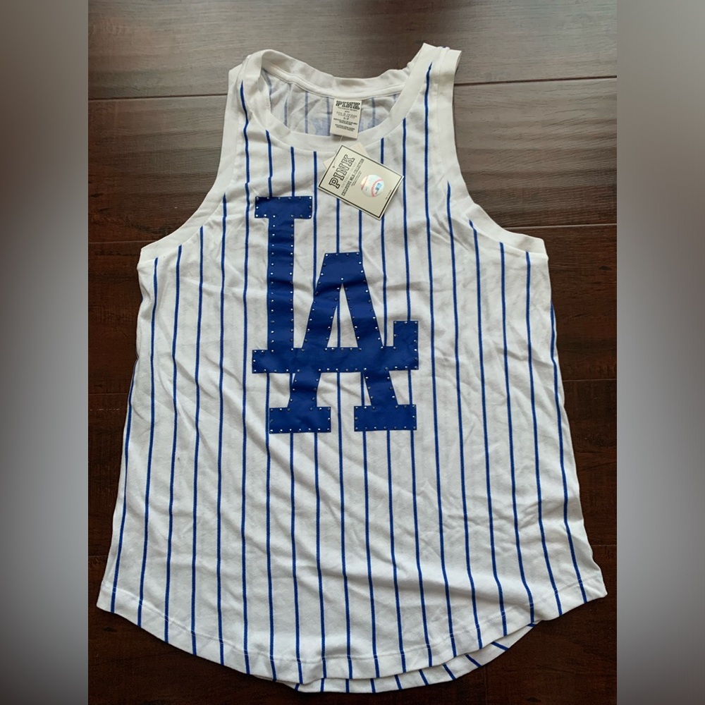 PINK Victoria Secret Exclusive MLB Collection Dodger Tank Top